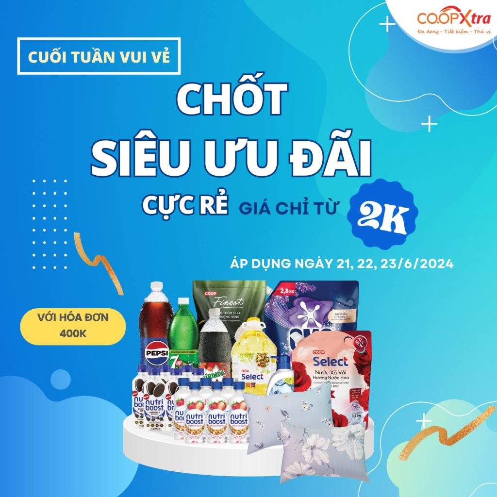 Cuối tuần vui vẻ, chốt deal Siêu ưu đãi cực rẻ – Chỉ từ 2.000đ