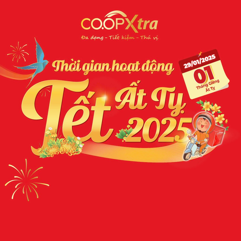 THỜI GIAN HOẠT ĐỘNG TẾT ẤT TỴ 2025 TẠI CO.OPXTRA