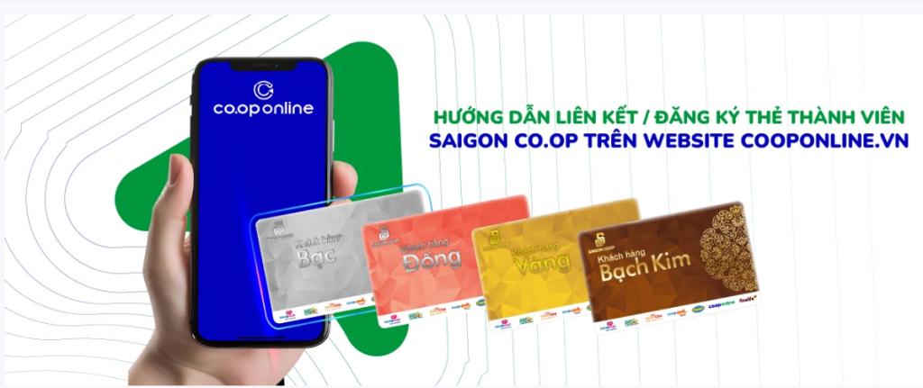 HƯỚNG DẪN LIÊN KẾT / ĐĂNG KÝ THẺ THÀNH VIÊN SAIGON CO.OP TRÊN WEBSITE COOPONLINE.VN