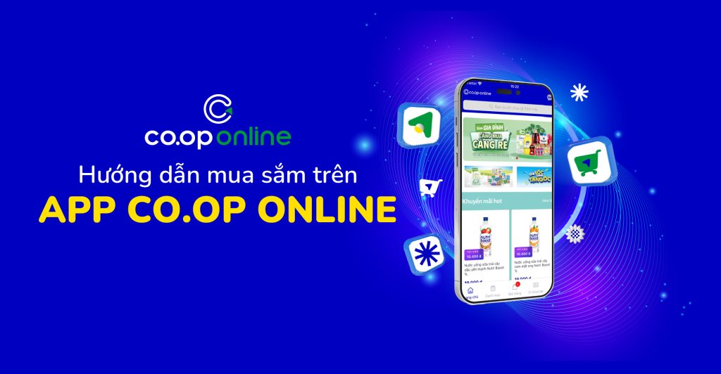 HƯỚNG DẪN MUA SẮM TRÊN ỨNG DỤNG CO.OP ONLINE