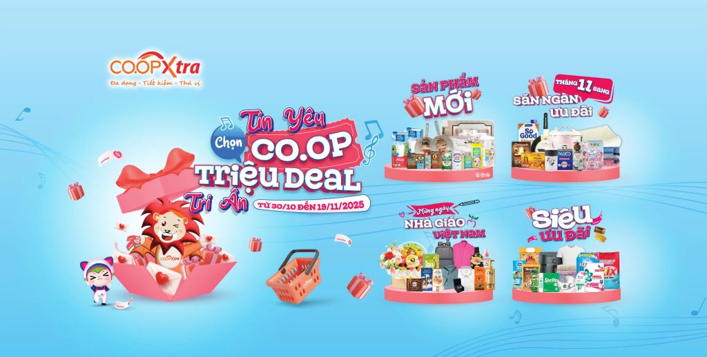 CO.OPXTRA TUNG “TRIỆU DEAL TRI ÂN” – MỞ MÀN MÙA MUA SẮM CUỐI NĂM