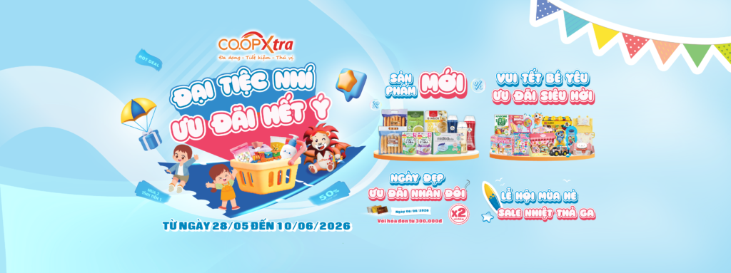 ĐẠI TIỆC NHÍ – ƯU ĐÃI HẾT Ý CÙNG “LỄ HỘI MÙA HÈ – SALE NHIỆT THẢ GA” TẠI CO.OPXTRA