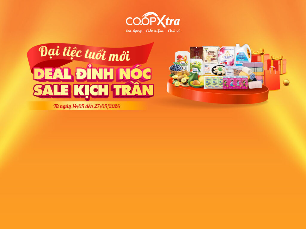 ĐẠI TIỆC TUỔI MỚI – DEAL ĐỈNH NÓC, SALE KỊCH TRẦN TẠI CO.OPXTRA!
