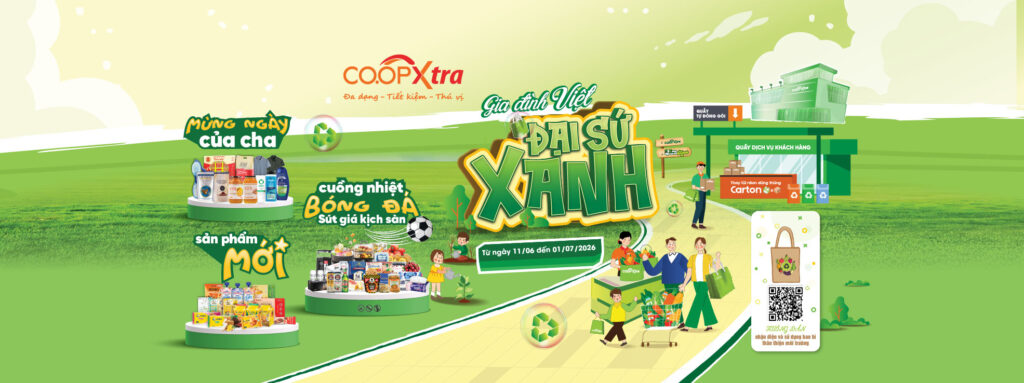SAIGON CO.OP KÍCH HOẠT LOẠT ƯU ĐÃI XANH, CO.OPXTRA ĐỒNG HÀNH LAN TỎA TIÊU DÙNG BỀN VỮNG