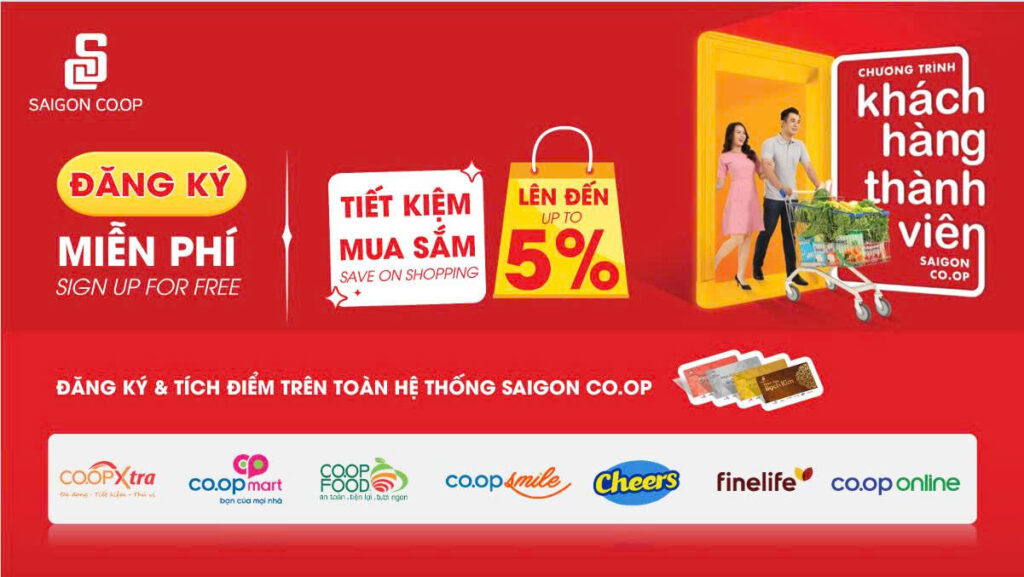 ĐĂNG KÝ THÀNH VIÊN SAIGON CO.OP – TIẾT KIỆM MUA SẮM LÊN ĐẾN 5%!