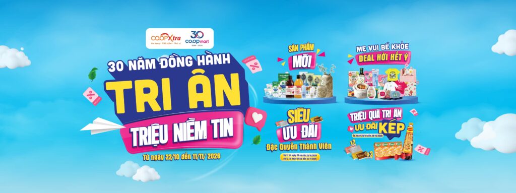 CO.OPXTRA BÙNG NỔ ƯU ĐÃI CUỐI NĂM – SẮM THẢ GA, TIẾT KIỆM TỐI ĐA!