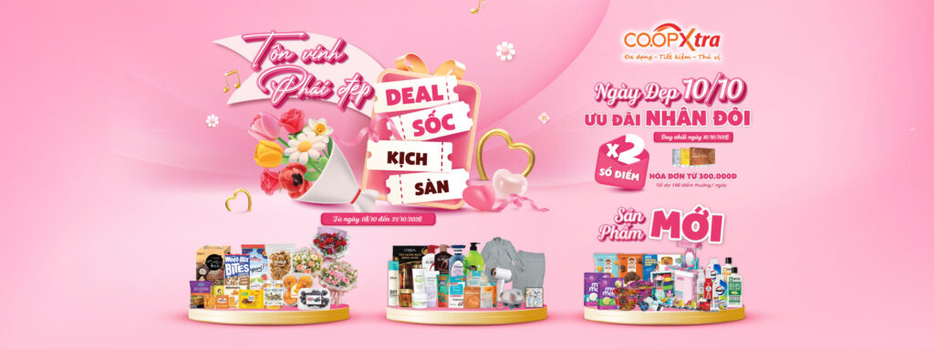THÁNG CỦA NÀNG – TẶNG NGÀN ƯU ĐÃI, RỘN RÀNG MUA SẮM TẠI CO.OPXTRA