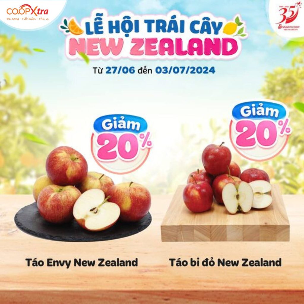 Lễ hội trái cây New Zealand – Chất lượng – Tươi ngon – An toàn – Giá tốt