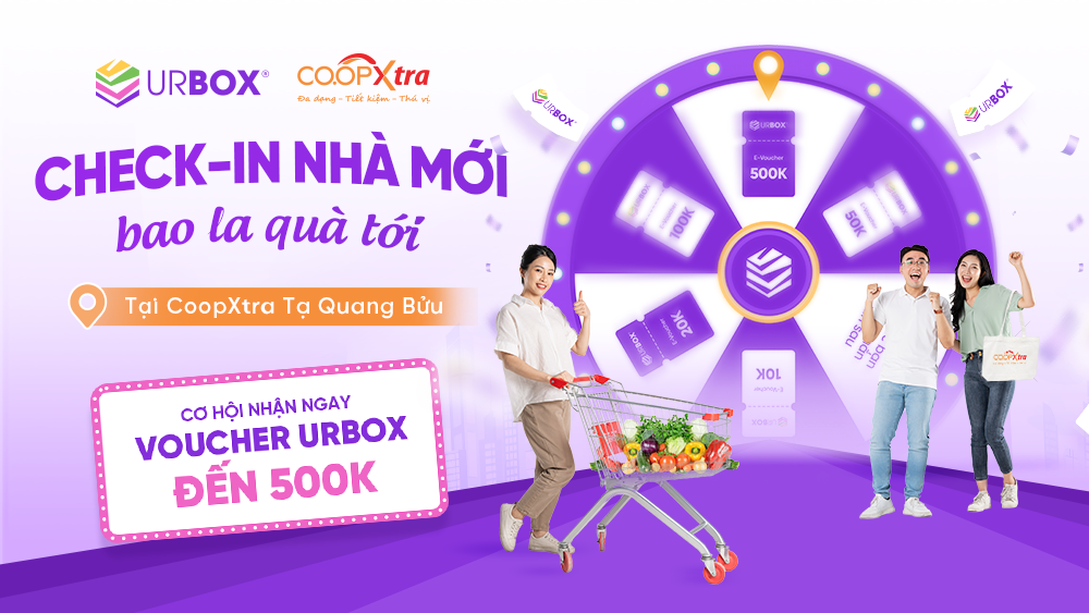 Check-in nhà mới của Co.opXtra, nhận quà bao la từ UrBox